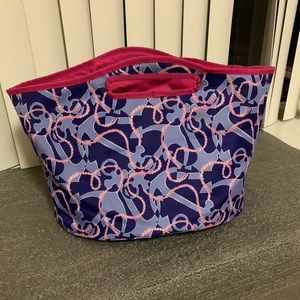 Lily Pulitzer insulated beach cooler bag tote